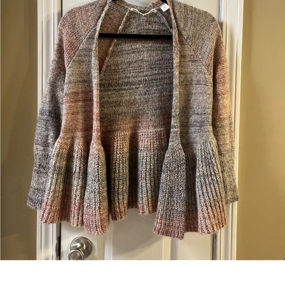 Anthropologie knitted & knitted Multicolor Knit Cardigan size XXSP